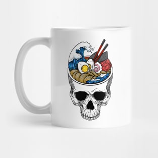 Kawaii Japanese Anime Skeleton Ramen Halloween Mug